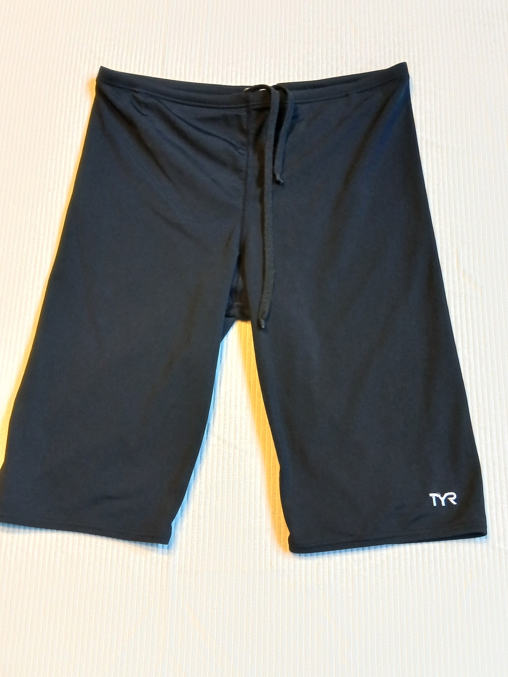 Mens TYR Spandex Jammers Compression Shorts swimsuit 34 Black